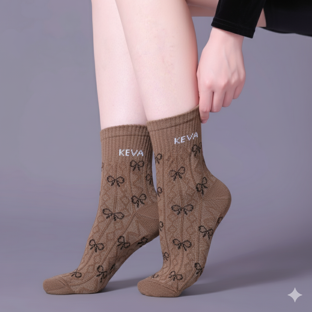 Keva Active Wear Socks: Bow-Knot Collection (AW34)