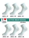Kevasocks Ankle Women Offwhite activewear socks 6 pairs pack aw33