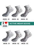 Kevasocks Active Wear Women Socks Mini Floral Bloom Collection (AW36)